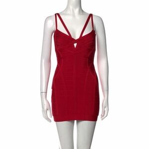 Herve Leger Red Mini Dress